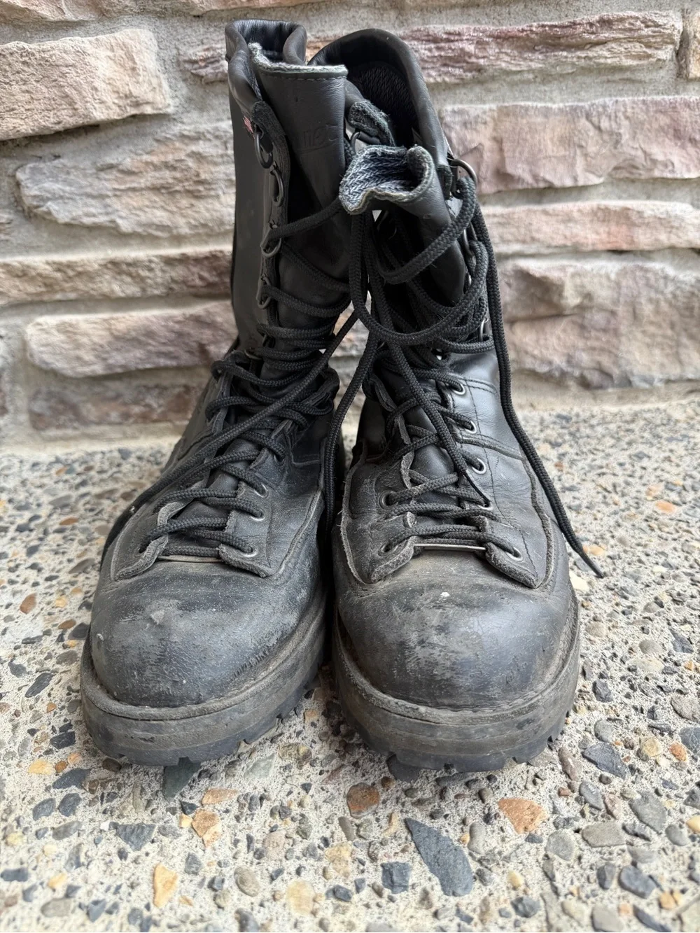 Danner Black Made in USA Leather Combat Boots 11 1/2